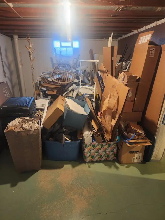 Roll-off dumpster container at job site for Construction Dumpster Rental in Jefferson City